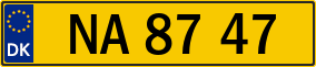 Trailer License Plate